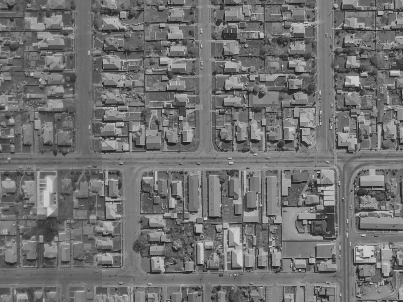 49 North Avon Road from the air, 1970-1974