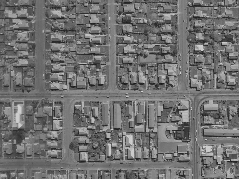 51 North Avon Road from the air, 1970-1974
