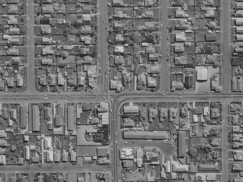 75 North Avon Road from the air, 1970-1974