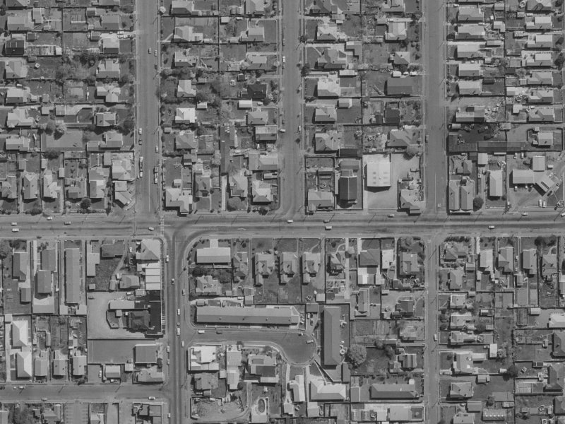 91 North Avon Road from the air, 1970-1974