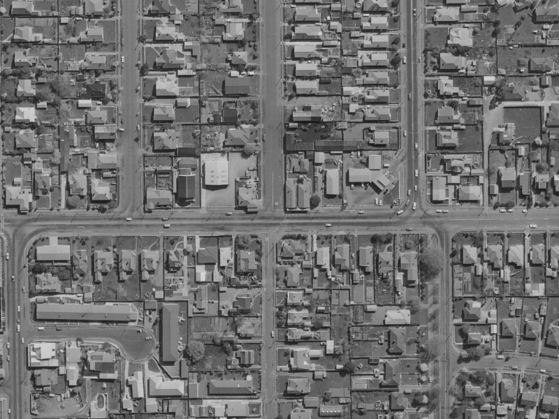 115A North Avon Road from the air, 1970-1974