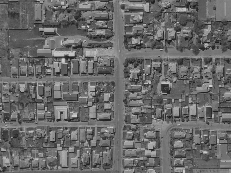 63 Springfield Road from the air, 1970-1974