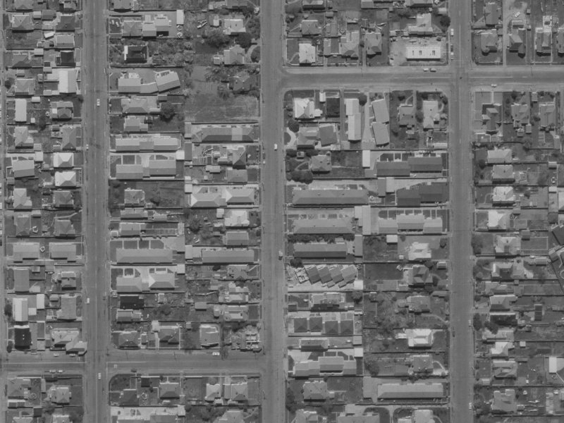 66 Geraldine Street from the air, 1970-1974
