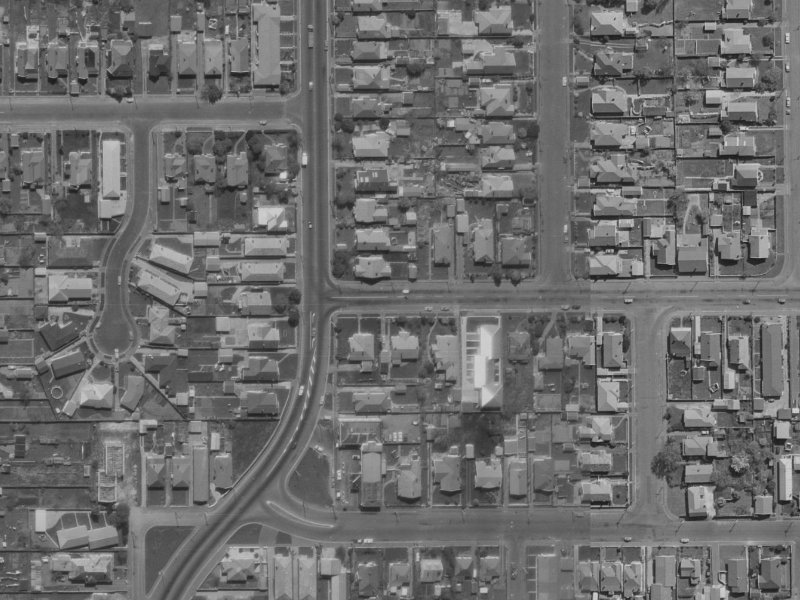 8 North Avon Road from the air, 1970-1974