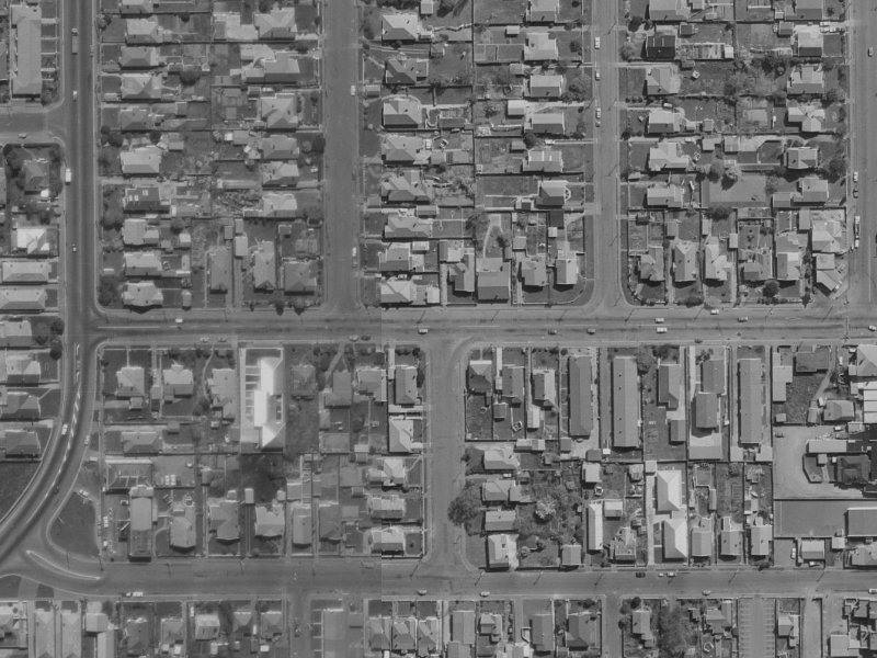 22 North Avon Road from the air, 1970-1974