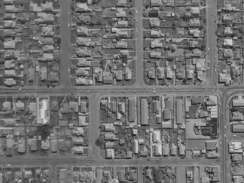 34 North Avon Road from the air, 1970-1974