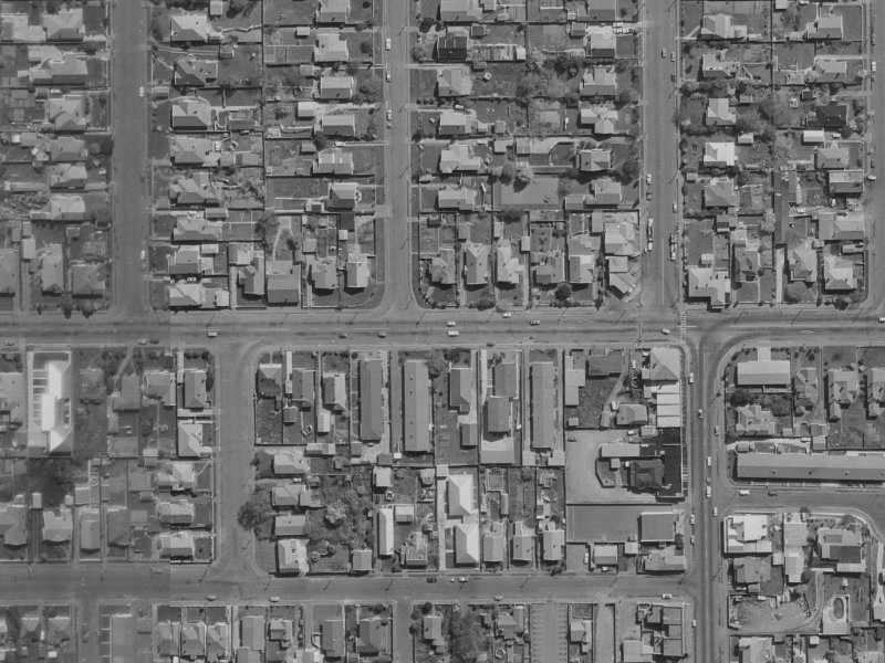 48 N Avon Road from the air, 1970-1974