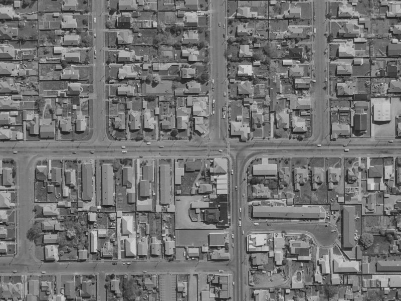 66 North Avon Road from the air, 1970-1974
