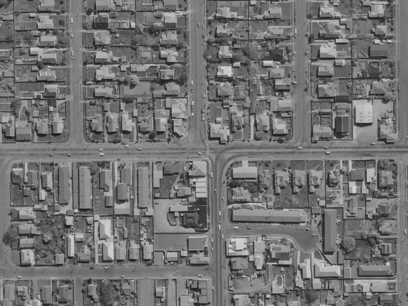 71-73 North Avon Road from the air, 1970-1974