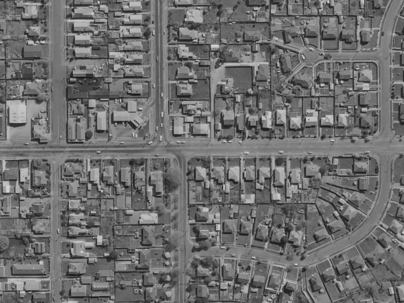 148 Noth Avon Road from the air, 1970-1974