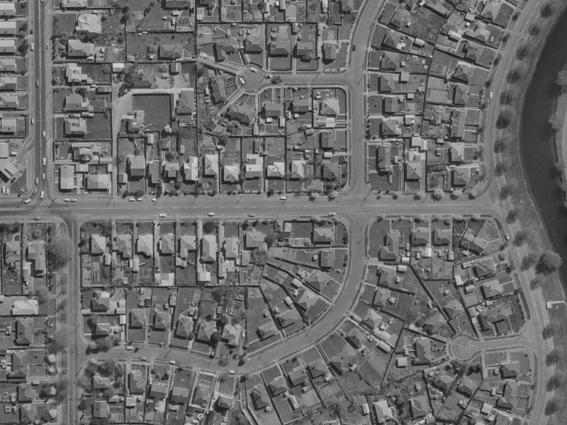 172A N Avon Road from the air, 1970-1974