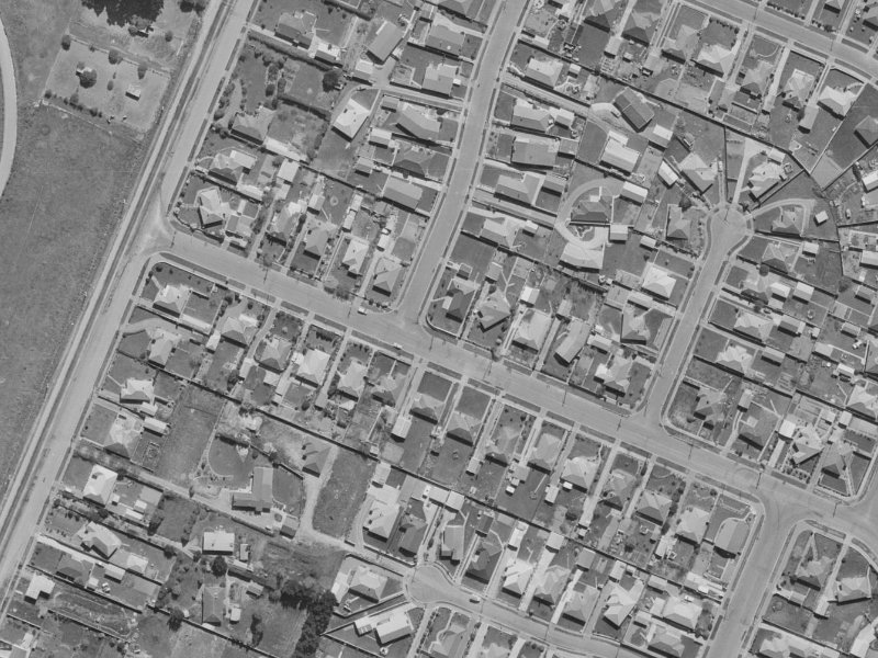 58 Bentley Street from the air, 1970-1974