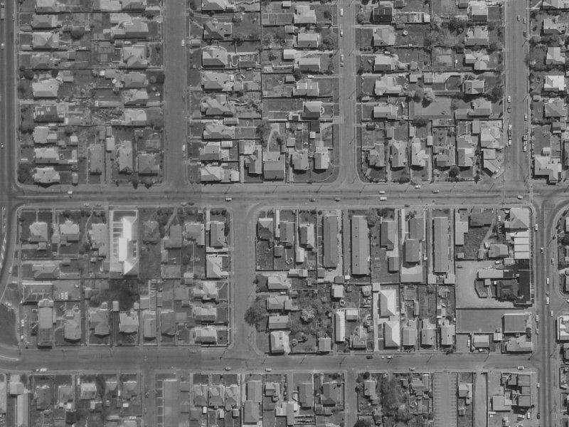 28 North Avon Road from the air, 1970-1974