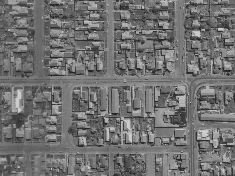 42 North Avon Road from the air, 1970-1974