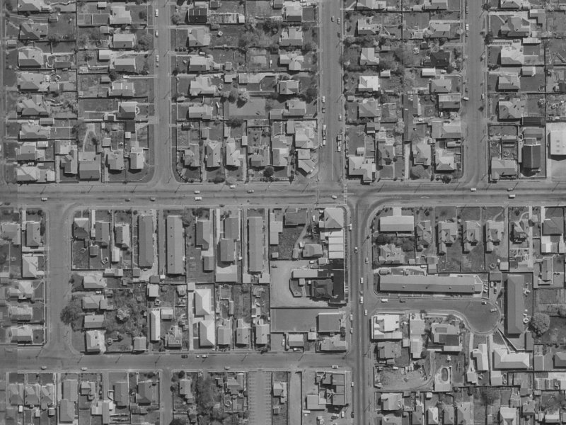 64 North Avon Road from the air, 1970-1974