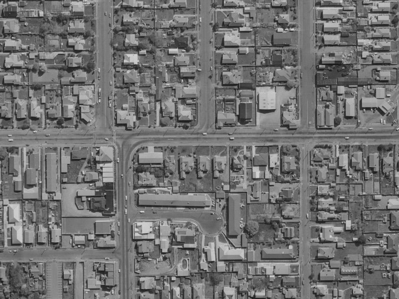 92 N Avon Road from the air, 1970-1974