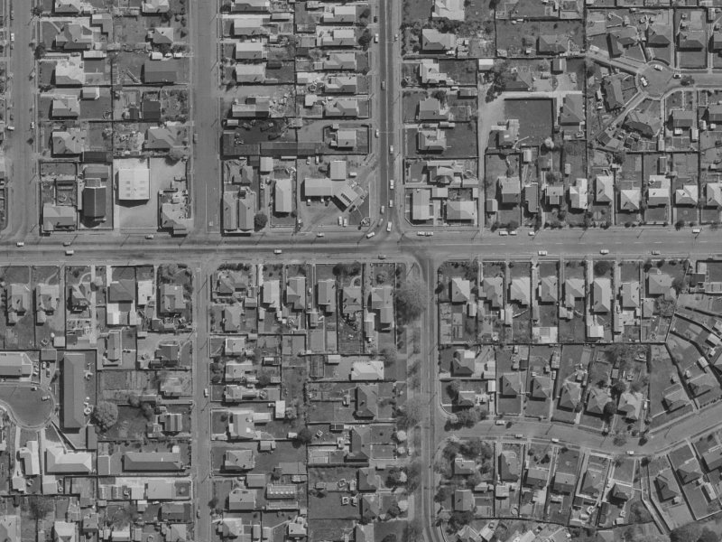 138 North Avon Road from the air, 1970-1974