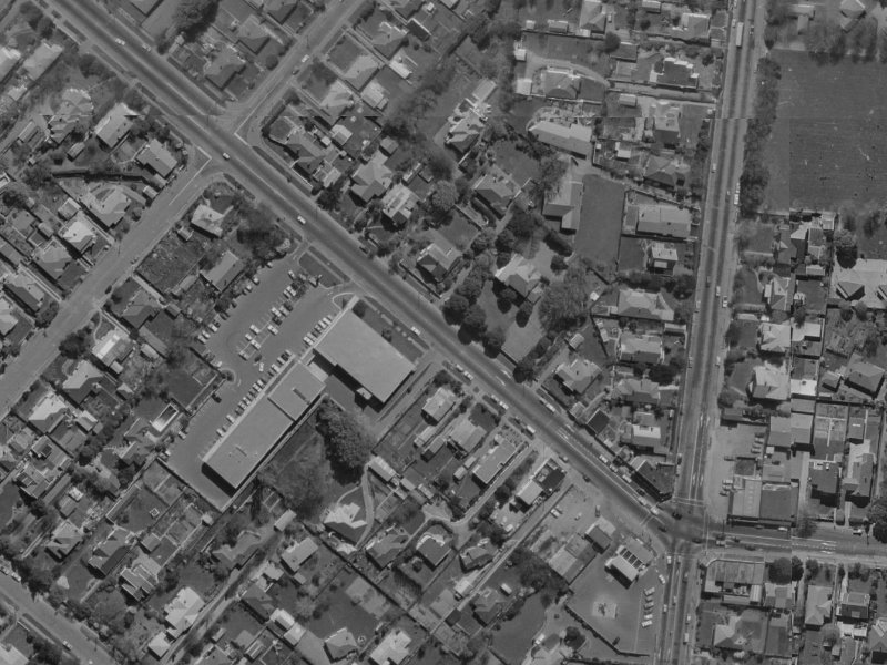 17 Memorial Avenue from the air, 1970-1974