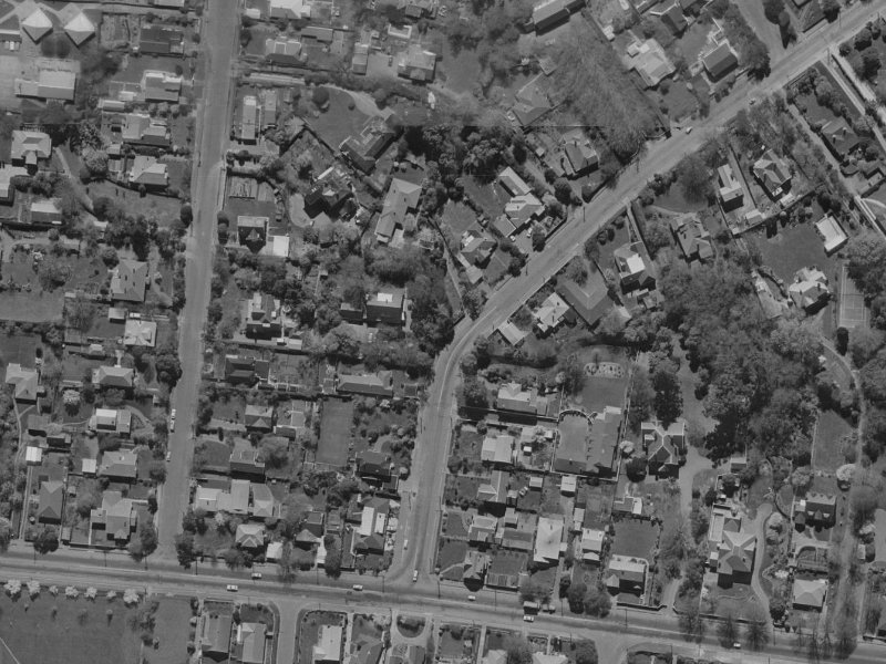 11 Glandovey Road from the air, 1970-1974