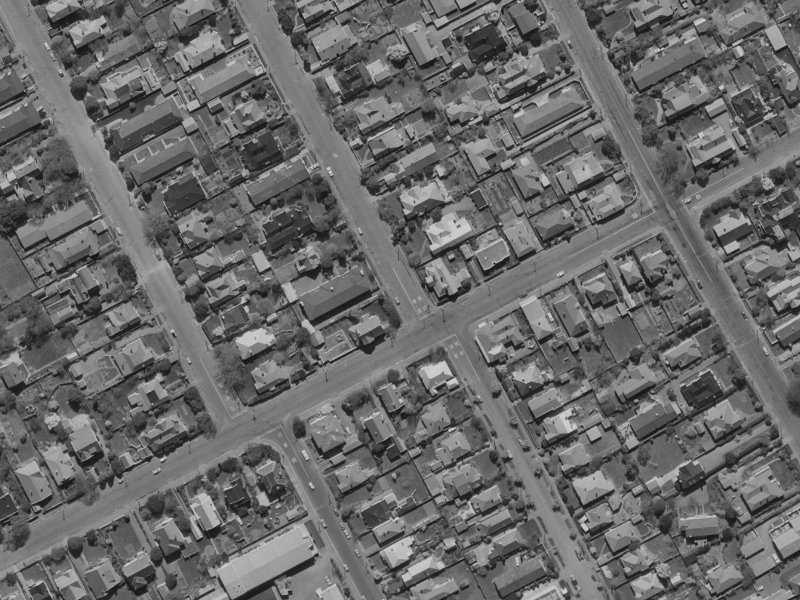 1 Repton Street from the air, 1970-1974