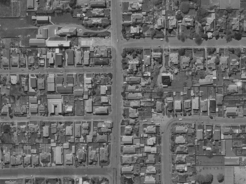 66A Springfield Road from the air, 1970-1974