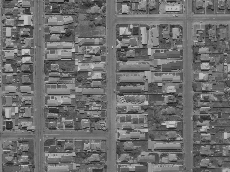62 Geraldine Street from the air, 1970-1974