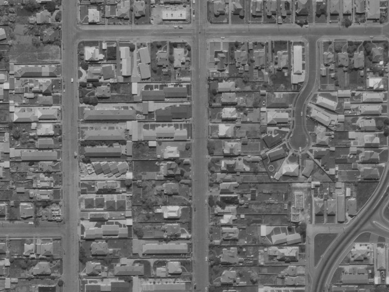 62 Champion Street from the air, 1970-1974