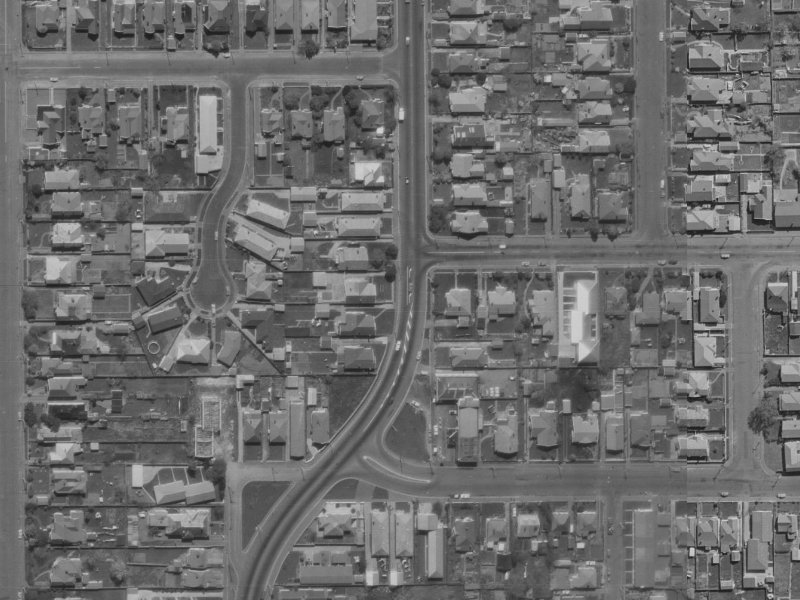 19B Hills Road from the air, 1970-1974
