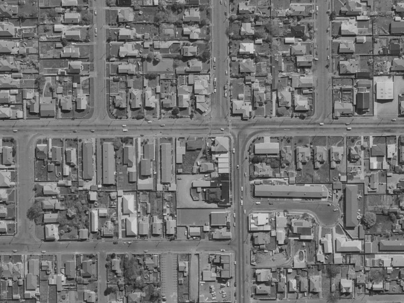 68B North Avon Road from the air, 1970-1974