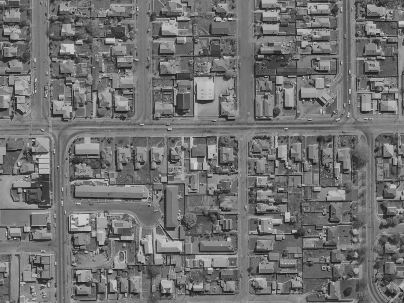 108B North Avon Road from the air, 1970-1974