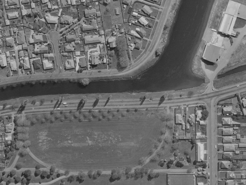 805 Avonside Drive from the air, 1970-1974