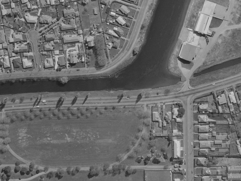 814 Avonside Drive from the air, 1970-1974