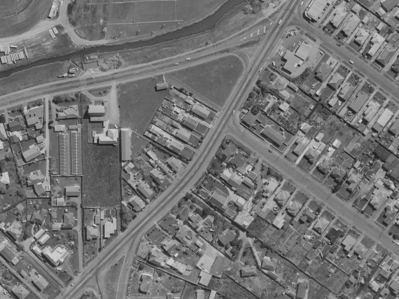 77 Wainoni Road from the air, 1970-1974