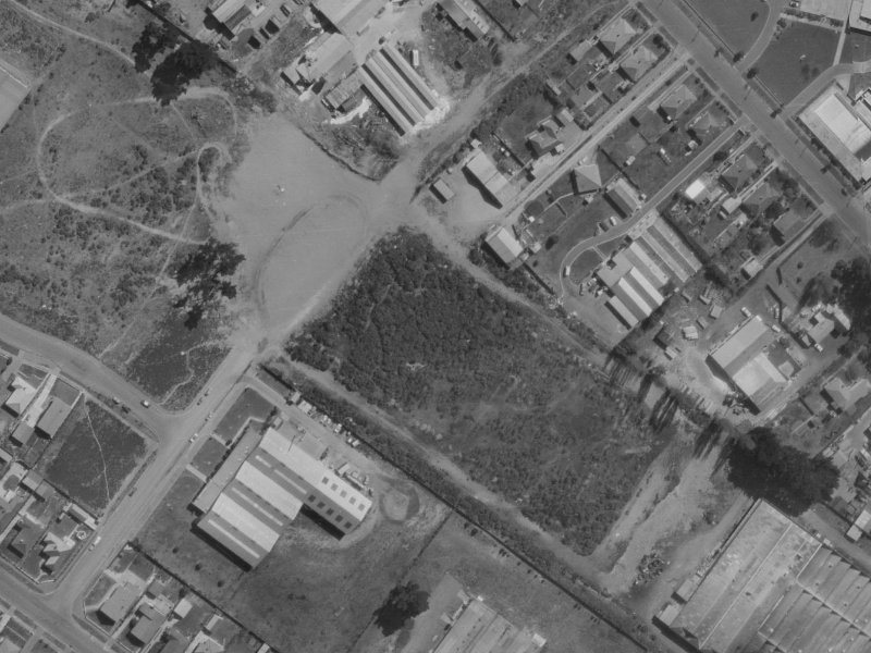 Dolamore Place from the air, 1970-1974