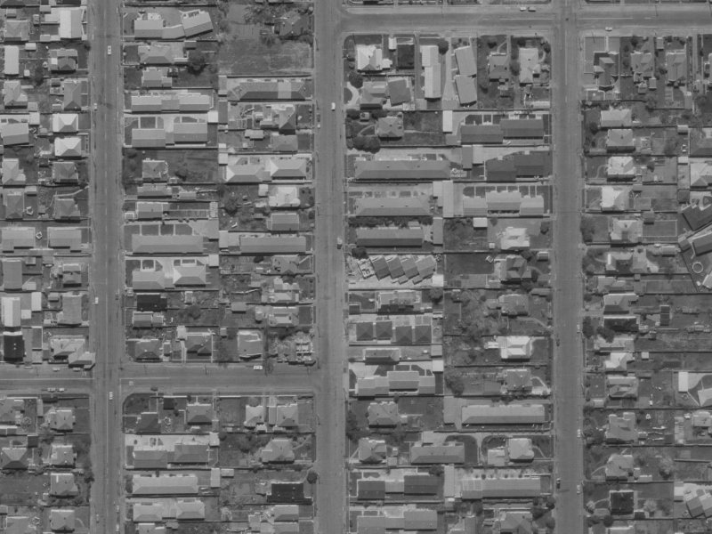 58 Geraldine Street from the air, 1970-1974