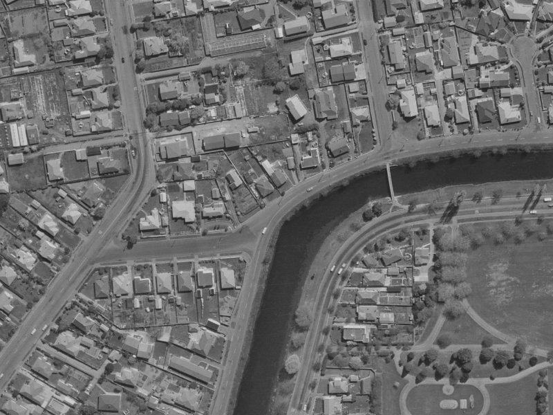 61 Locksley Avenue from the air, 1970-1974