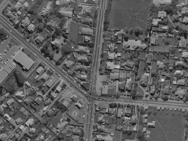 144 Clyde Road from the air, 1970-1974