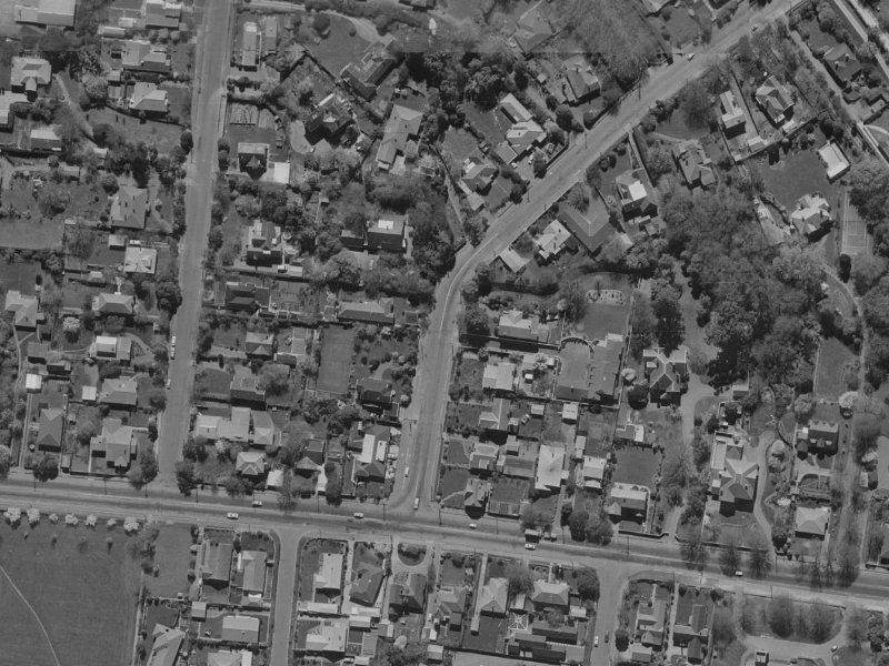 9A Glandovey Road from the air, 1970-1974