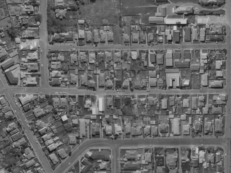 55 Clare Road from the air, 1970-1974