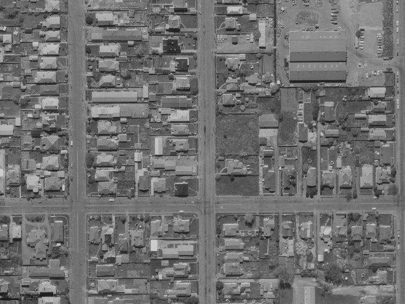 461 Madras Street from the air, 1970-1974