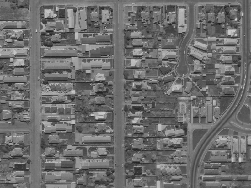 58 Champion Street from the air, 1970-1974