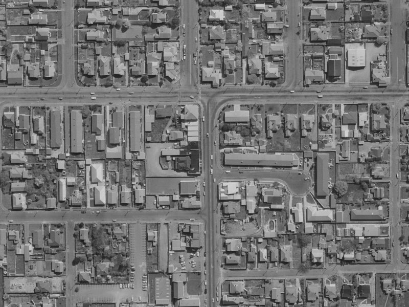 338 Stanmore Road from the air, 1970-1974