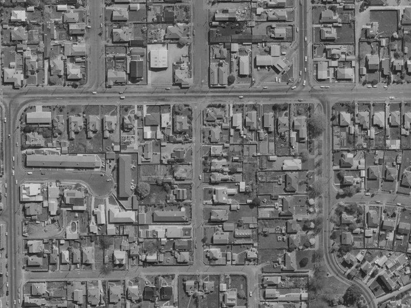 26 Tweed Street from the air, 1970-1974