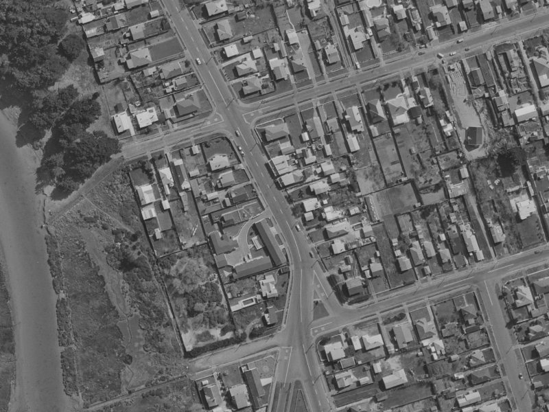 184-188 Union Street from the air, 1970-1974