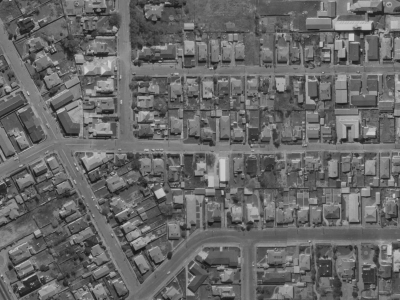 44 Clare Road from the air, 1970-1974