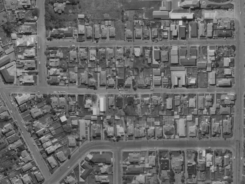 52 Clare Road from the air, 1970-1974