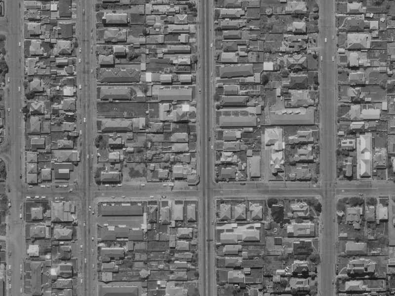 51 Sherborne Street from the air, 1970-1974