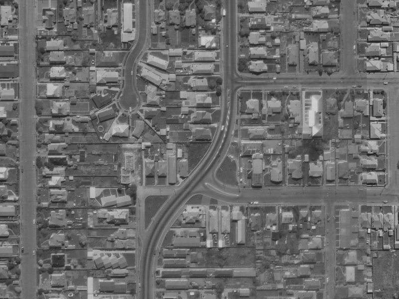 17 Hills Road from the air, 1970-1974