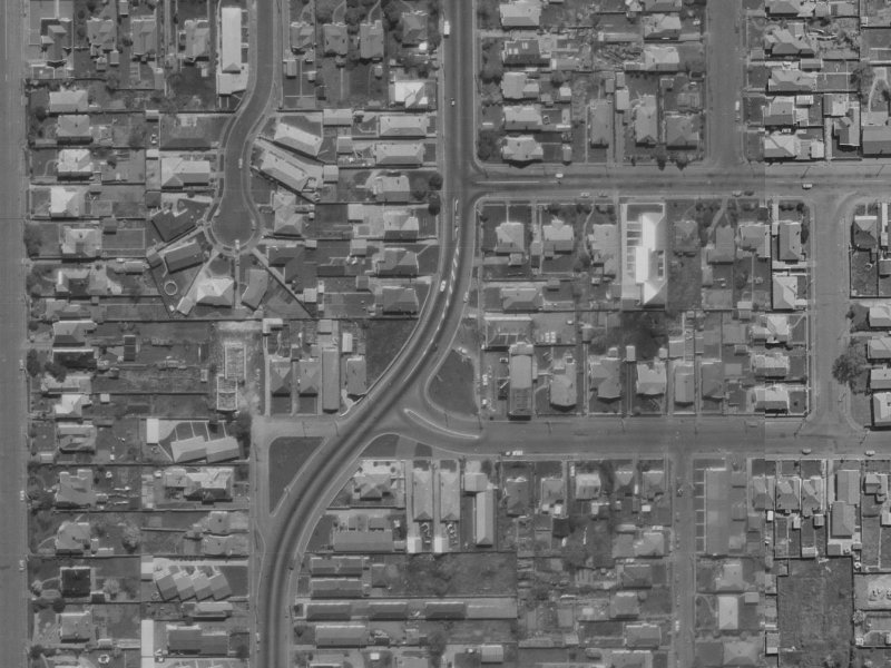 17-19 Hills Road from the air, 1970-1974