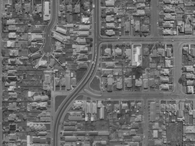 2E Hills Road from the air, 1970-1974